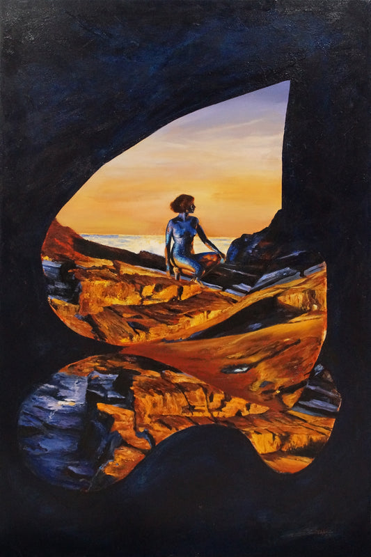 Mujer de mar y estrellas